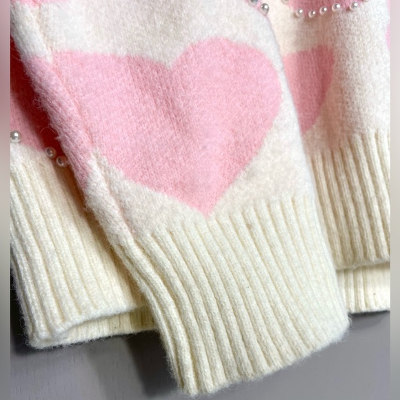 💥💥BRAND NEW💥💥CIDER Heart & Pearl Sweater - Picture 5 of 12